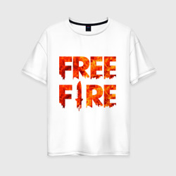 Женская футболка хлопок Oversize Free Fire