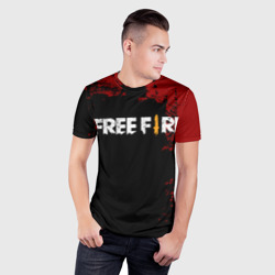 Мужская футболка 3D Slim Free Fire - фото 2