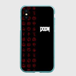 Чехол для iPhone XS Max матовый Doom - Руны