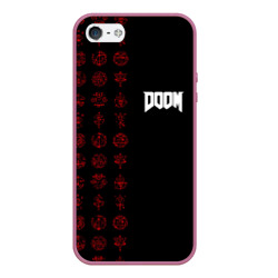 Чехол для iPhone 5/5S матовый Doom - Руны