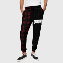 Doom - Руны – Мужские брюки 3D с принтом купить