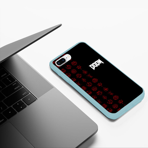 Чехол для iPhone 7Plus/8 Plus матовый с принтом DOOM - Руны, фото #5