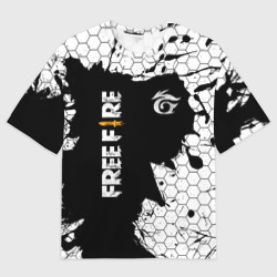 Женская футболка oversize 3D Garena free fire