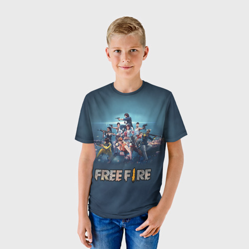 Детская футболка 3D Free Fire, цвет 3D печать - фото 3
