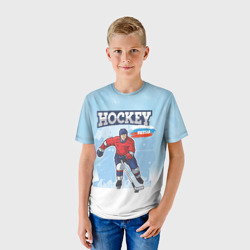 Детская футболка 3D Хоккей  Russia - фото 2
