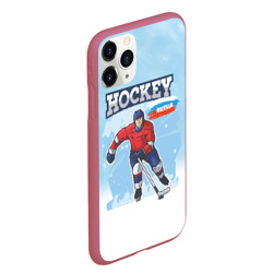 Чехол для iPhone 11 Pro Max матовый Хоккей  Russia - фото 2