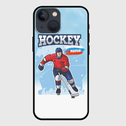 Чехол для iPhone 13 mini Хоккей  Russia