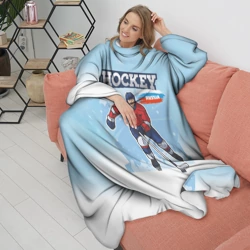 Плед с рукавами Хоккей  Russia - фото 2