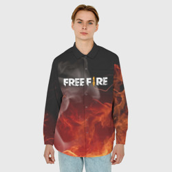 Мужская рубашка oversize 3D Garena free fire - фото 2