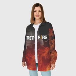 Женская рубашка oversize 3D Garena free fire - фото 2