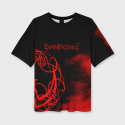 Женская футболка oversize 3D Evanescence