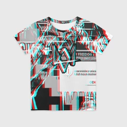 Детская футболка 3D Watch dogs glitch