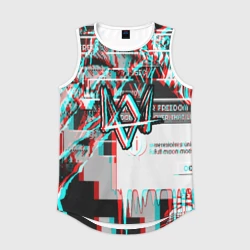 Мужская спортивная майка 3D Watch dogs glitch