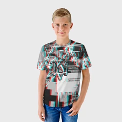 Детская футболка 3D Watch dogs glitch - фото 2