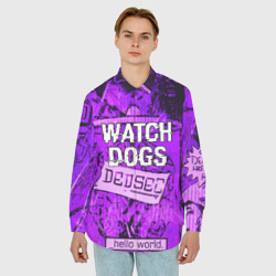 Мужская рубашка oversize 3D Watch dogs - фото 2