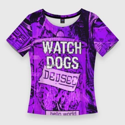 Женская футболка 3D Slim Watch dogs