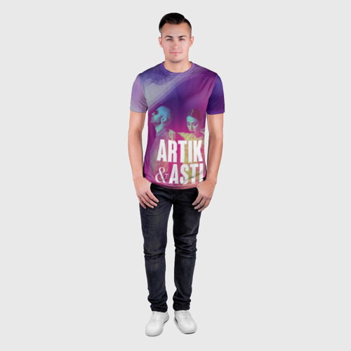 Мужская футболка 3D Slim Asti & Artik, цвет 3D печать - фото 4