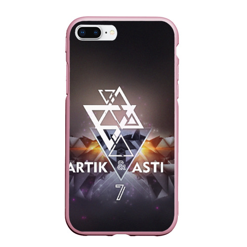 Чехол для iPhone 7Plus/8 Plus матовый Artik & Asti 7, цвет розовый