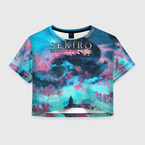 Женская футболка Crop-top 3D Sekiro, цвет 3D печать
