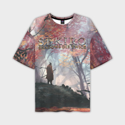 Мужская футболка oversize 3D Sekiro спина