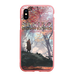 Чехол для iPhone XS Max матовый Sekiro спина