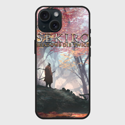 Чехол силиконовый для Apple iPhone 15 матовый Sekiro спина