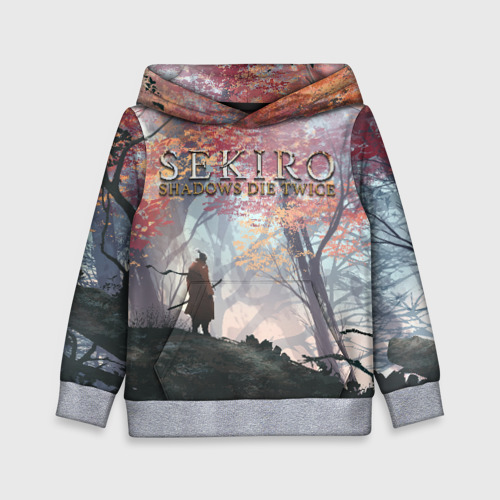 Детская толстовка 3D Sekiro спина, цвет меланж