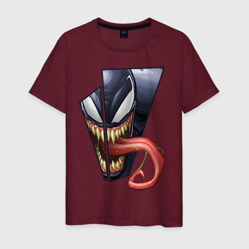 Мужская футболка хлопок Venom with tongue sticking out Фото 01 Мужская футболка хлопок Venom with tongue sticking out Фото 01