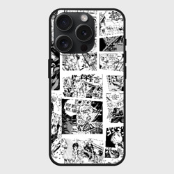 Чехол силиконовый для Apple iPhone 15 Pro матовый JoJo no Kimyou na Bouken