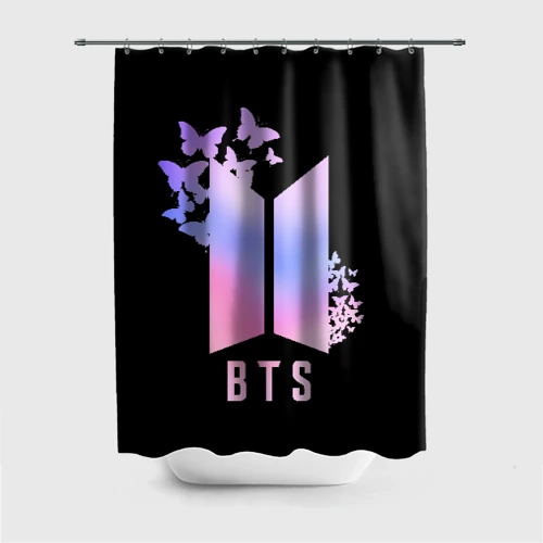 Штора 3D для ванной BTS