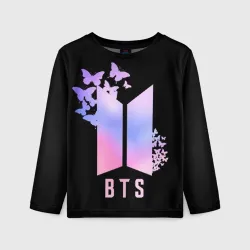Детский лонгслив 3D BTS