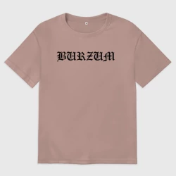 Женская футболка хлопок Oversize Burzum