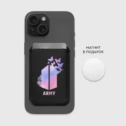 Картхолдер Magsafe магнитный BTS army - фото 2