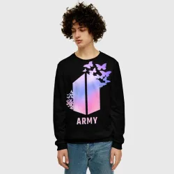Мужской свитшот 3D BTS army - фото 2