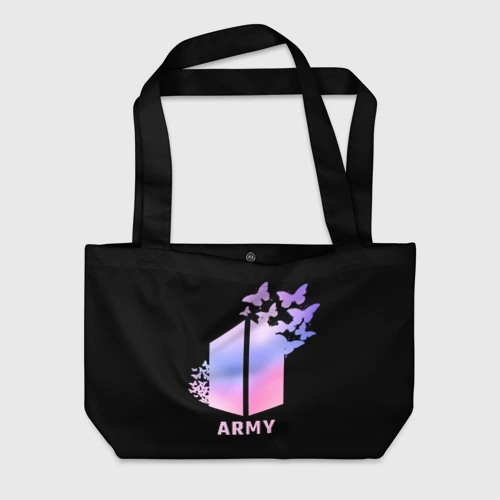 Пляжная сумка 3D BTS army