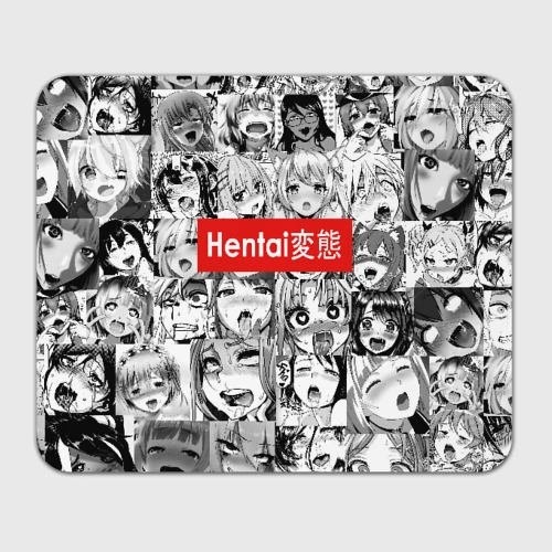 Прямоугольный коврик для мышки Hentai - collage