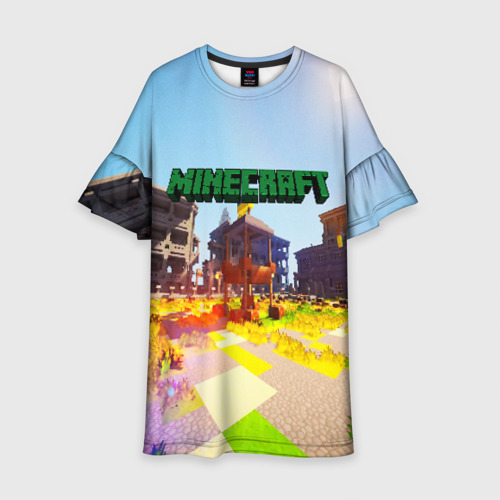 Детское платье 3D MINECRAFT