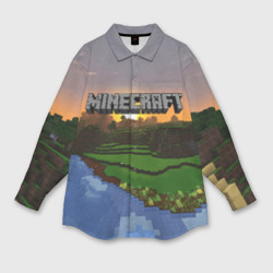 Женская рубашка oversize 3D Minecraft