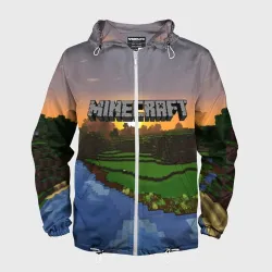 Мужская ветровка 3D Minecraft