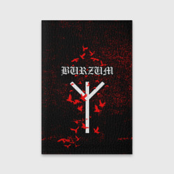 Обложка для паспорта матовая кожа Burzum Algiz Rune