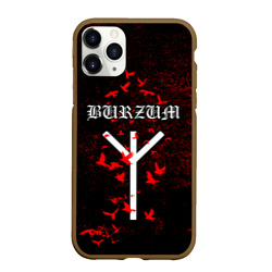 Чехол для iPhone 11 Pro Max матовый Burzum Algiz Rune