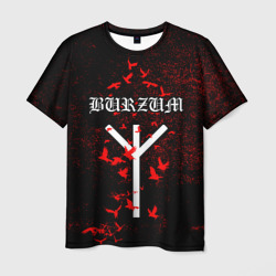 Мужская футболка 3D Burzum Algiz Rune