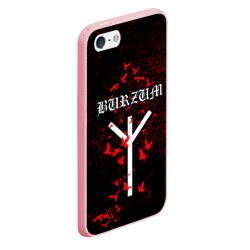 Чехол для iPhone 5/5S матовый Burzum Algiz Rune - фото 2