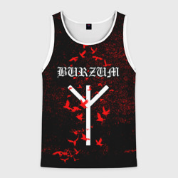 Мужская майка 3D Burzum Algiz Rune