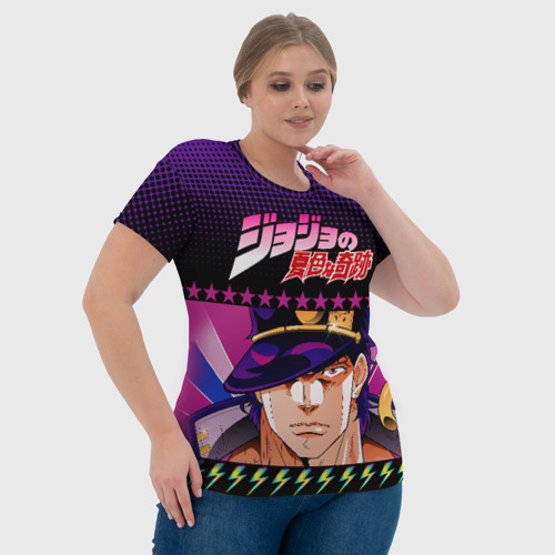 Женская футболка 3D Joutarou Kuujou JoJo, цвет 3D печать - фото 6