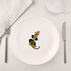 Набор: тарелка + кружка Лиса и тигр   телепорт - фото 2