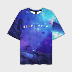 Мужская футболка oversize 3D Half-life - Black Mesa: Xen