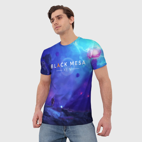 Мужская футболка 3D Half-life - Black Mesa: Xen - фото 3