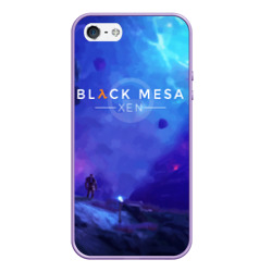 Чехол для iPhone 5/5S матовый Half-life - Black Mesa: Xen