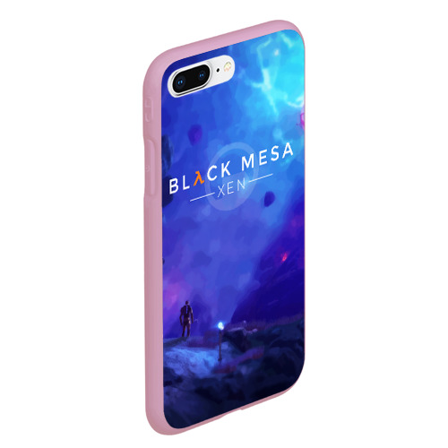 Чехол для iPhone 7Plus/8 Plus матовый Half-life - Black Mesa: Xen, цвет розовый - фото 3